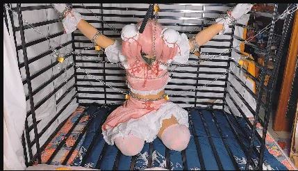 《魔法少女小圆cos》（女孩子）全身被锁链拘束起来的魔法少女，会被好好的被棒棒、电击之类的玩弄吧~~~~